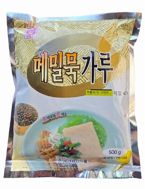 명식품본사 메밀묵가루 가정용 업소용 식당식자재 도매가, 500g, 3개