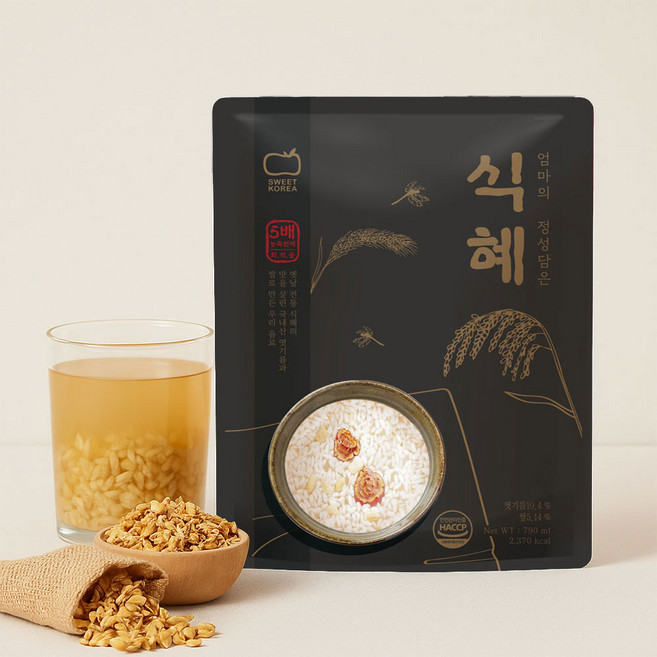 엄마의 정성담은 식혜 희석음료 원액 전통 찜질방 베이스, 790ml, 50개