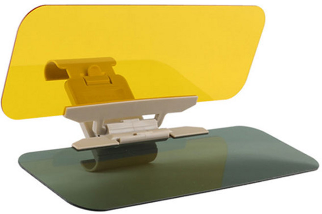 왕대박창고 더블 선바이저 햇빛가리개 차량용 야간 주간 방지 운전석 썬바이저 자동차 눈부심 가림막, 1개