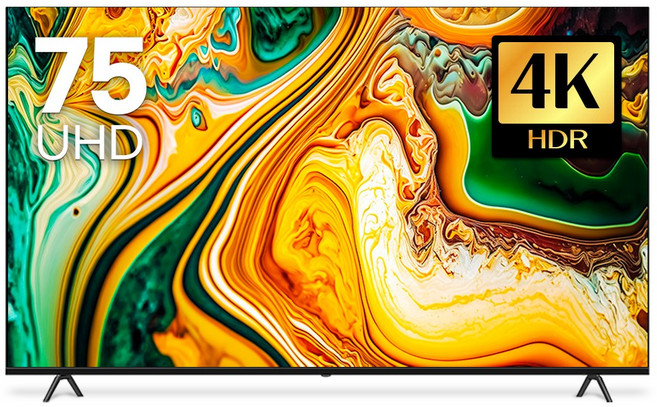 10년AS보장 26년형 아바 4K HDR PRO 제로베젤 UHD TV 191cm(75인치), 방문설치, 벽걸이형, 벽걸이 상하(기사방문), 75인치