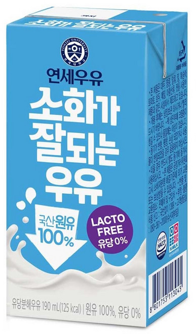 연세우유 소화가 잘되는 우유, 190ml, 24개