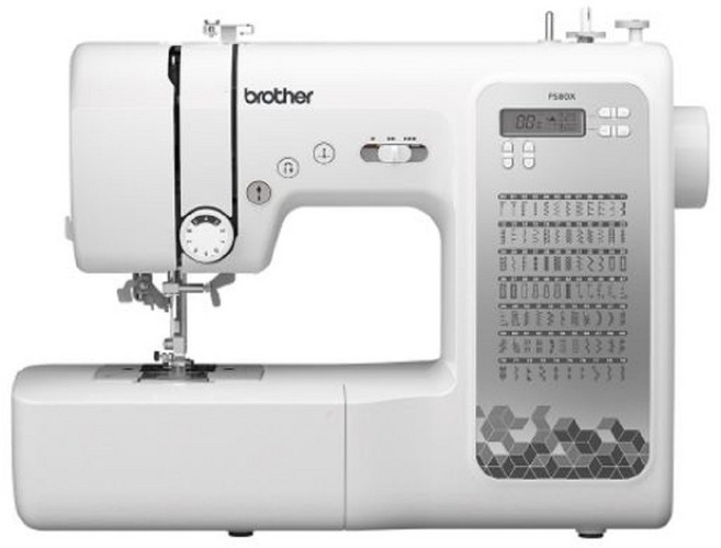 부라더 전자미싱 FS80X 강력 재봉파워 재봉틀[용구함+수강증+소잉책], 화이트, 부라더미싱 FS80X