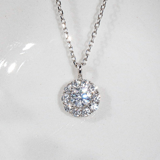 7부 우신 다이아 몬드 목걸이 천연 GIA 트윙클 예물 프러포즈 결혼 기념일 선물