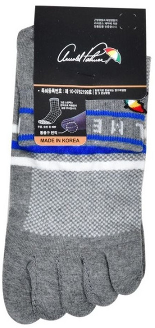 아놀드파마 남성 메쉬발가락양말 스판텍스 중목5켤레 eso+635Yj