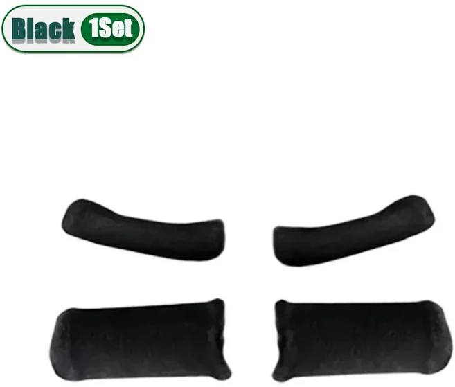 겨울용 따뜻한 플러시 핸들바 커버 미끄럼 방지 장갑 전동 스쿠터 오토바이 삼륜차 그립 보호대, 07 Black-1Set