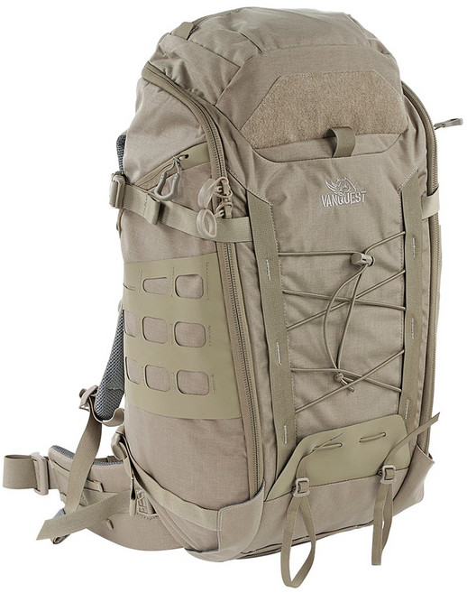 VANQUEST方塊石IBEX-35 BACKPACK雙肩後背包 耐磨防水 人體工學設計 35升大容量, 灰色