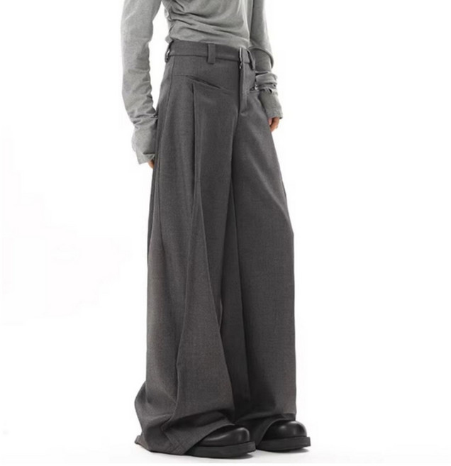 남성 벌룬핏 와이드슬랙스 사이드핀턱