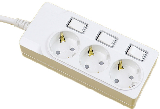 두남 써보니 소화패드 개별3구 멀티탭 멀티콘센트 1.5M M-19330, 색상 사이즈, 1개, 상세페이지 참조