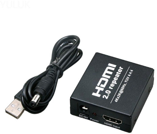 HDMI 리피터 HD 앰프 4K 신호 50미터 전원 공급 장치, USB 전원 케이블 (전원없음), 50m