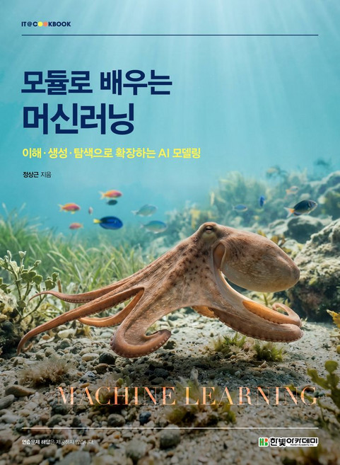 모듈로 배우는 머신러닝:이해 생성 탐색으로 확장하는 AI 모델링, 한빛아카데미, 정상근, 9791173400605