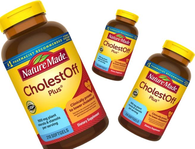Nature Made Cholest OFF Plus Softgels 네이처 메이드 콜레스트 오프 플러스 210젤 3 팩, 210정, 3개 - 쿠팡