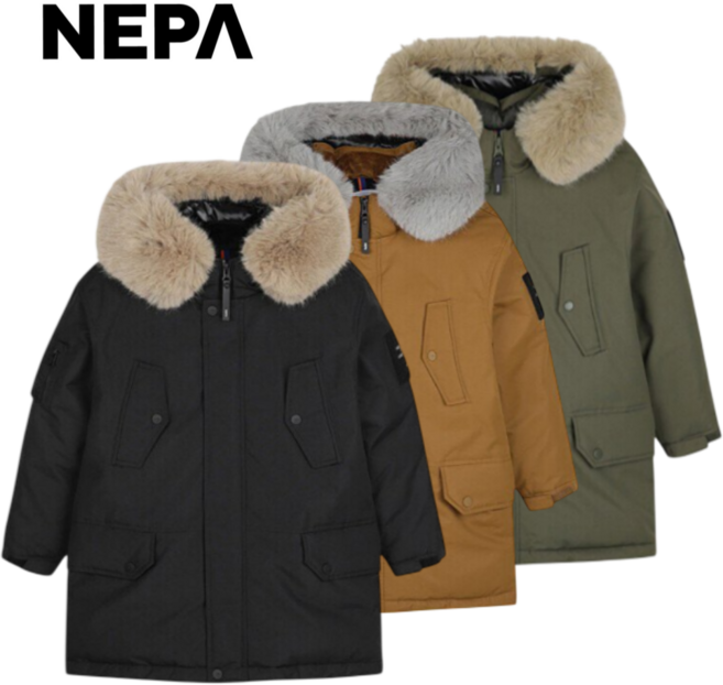 [백화점 발송] 네파 키즈 롱패딩 가볍고 따뜻한 구스 다운 자켓