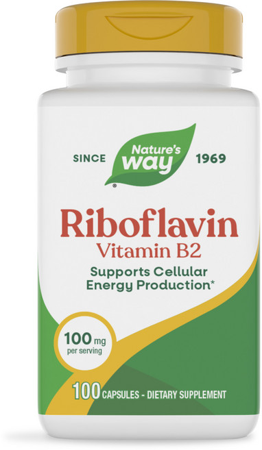 네이쳐스웨이 리보플라빈 비타민 B2 100mg 캡슐, 1개, 100정