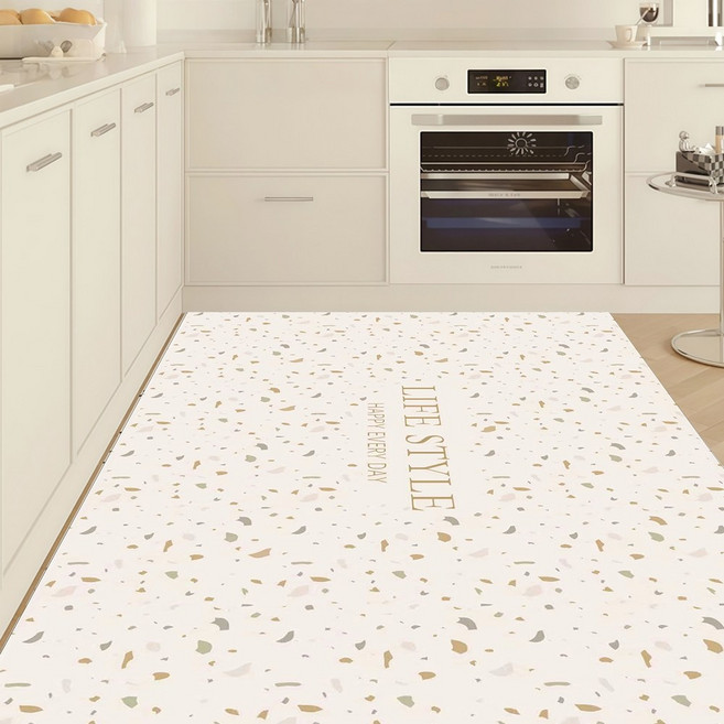 주방 5mm PU 대형 가죽 매트 모던 싱크대매트 매트, P01, 1개