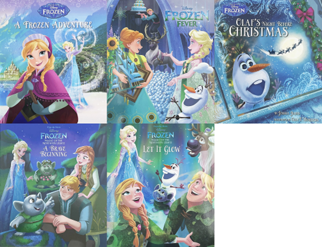 Disney 페이퍼백 C (5종택1) 디즈니영어원서 그림책 겨울왕국 열기 프로즌 피버 올라프 크리스마스