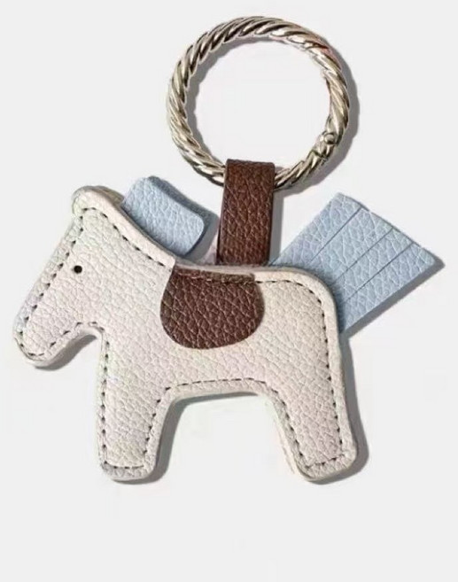 시엔케이 멀티 자석 집게 키링 (말키링 팬더키링), 화이트말, 1개