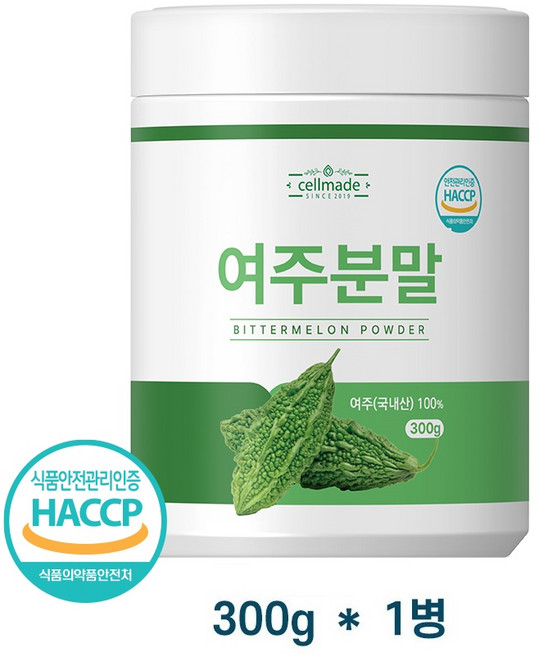 여주 분말 가루 100% 국내산 식약처 HACCP 인증 여주분말 300g, 1개