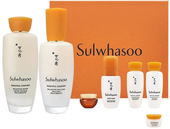 설화수 자음 2종 세트 (자음수150ml 자음유액125ml 자음수15ml 자음유액15ml 윤조에센스8ml 자음생크림5ml 수분크림5ml), 1세트