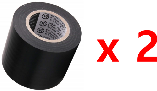 태영화학 태영 PVC 전기 절연테이프 낱개 50mmx10M, 2개
