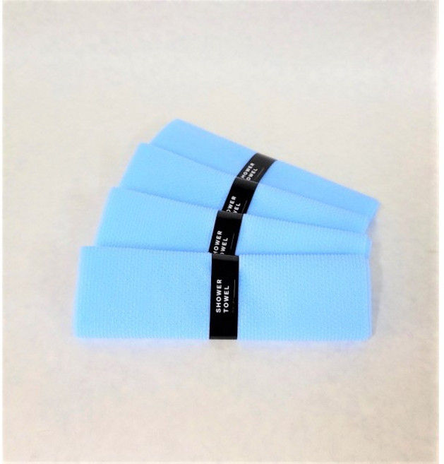 일회용 샤워 타올, 500개, 블루, 1개입