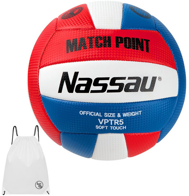 낫소 MC PIT 배구공 레드블루 + PGN짐쌕가방, 1개