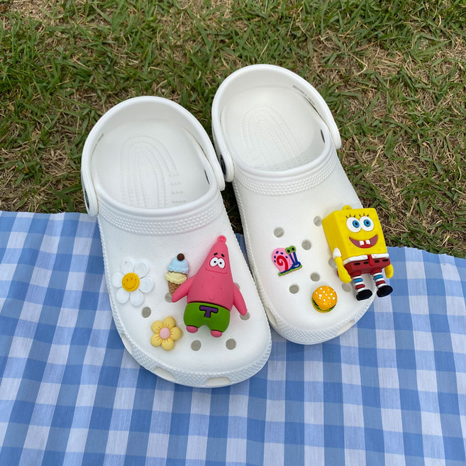 치지 깊은바다속 스펀지밥 뚱이 신발꾸미기 세트