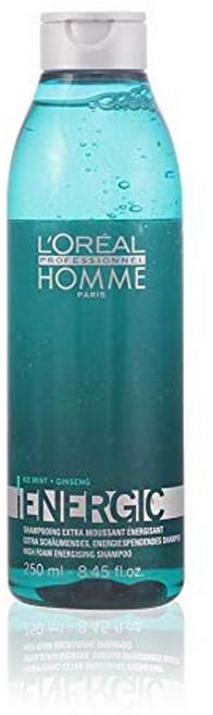 유럽 로레알 프로페셔널 옴므 에너지 샴푸 1팩 1x 0.25 L 헤어케어, 1개, 250ml