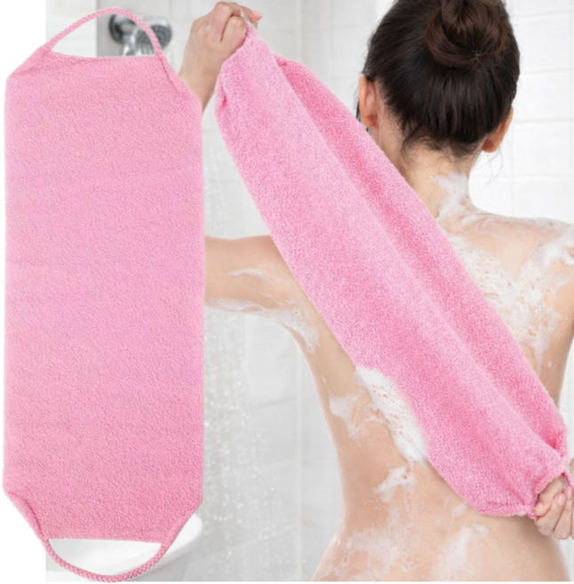 오레네 시원하게 밀어주는 대나무 때타올, 3개, 1개입, 핑크