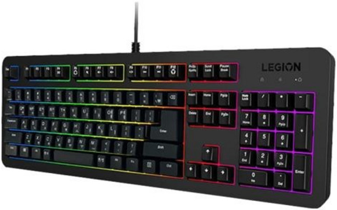 레노버 Legion K310 RGB 게이밍 유선 키보드, 블랙, GY41N91861, 제조사축