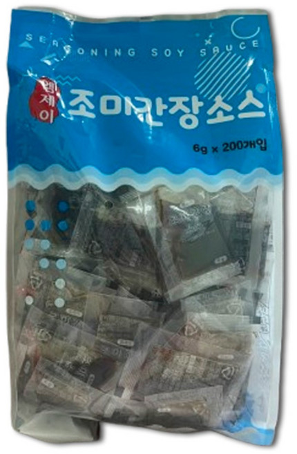 엠제이 조미간장소스, 200개, 6g