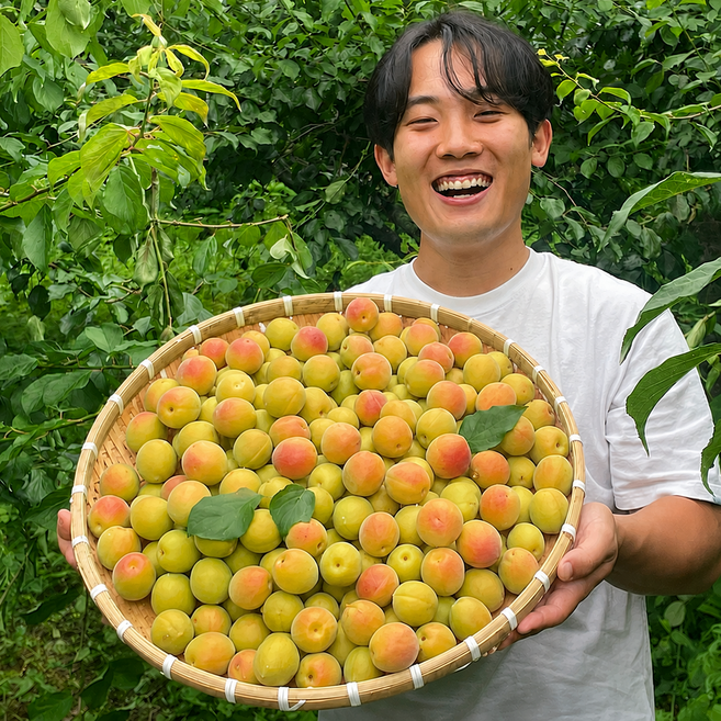 친환경 무농약 고흥 홍매실 남고매실, 1개, 무농약 홍매실(남고) 10kg (특 / 3.3cm이상)