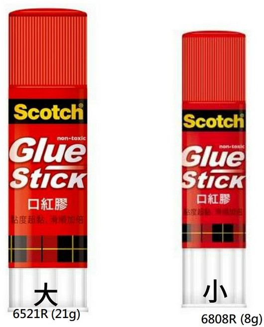 3M Scotch 口紅膠 - 滑順易塗 持久黏性, 1個, 6808R / 8g