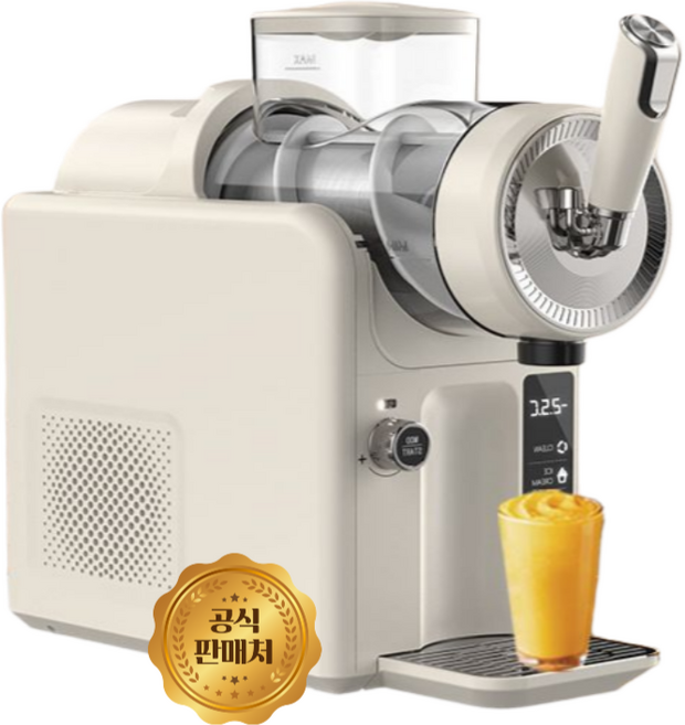 쿨인원 15분냉각 1.8L 슬러시 아이스크림 메이커 220v (최신제조) 기계 가정용, 모던화이트