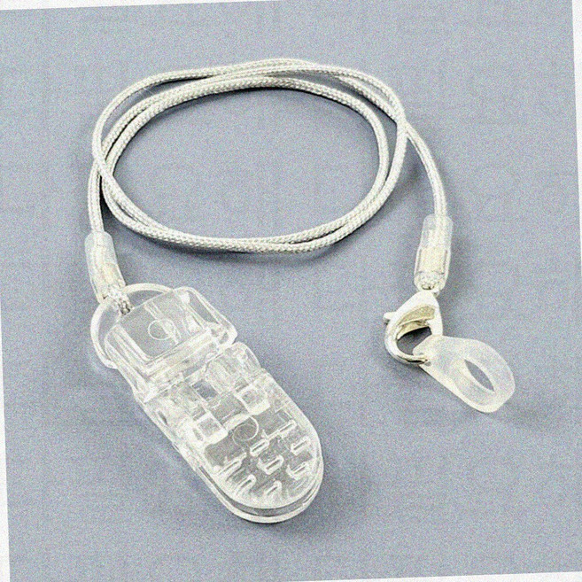 보청기 분실방지끈 귀걸이형 스트랩 고정 클립 목걸이형 고정끈, 싱글이어