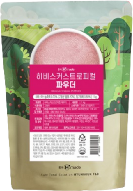 흥국에프엔비 히비스커스트로피칼 파우더, 1kg, 1개입, 1개