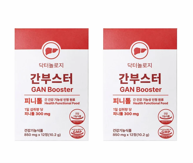 닥터놀로지 간부스터 의사개발 간건강기능식품 피니톨 밀크씨슬 간건강 실리마린, 12정, 2박스 - 쿠팡