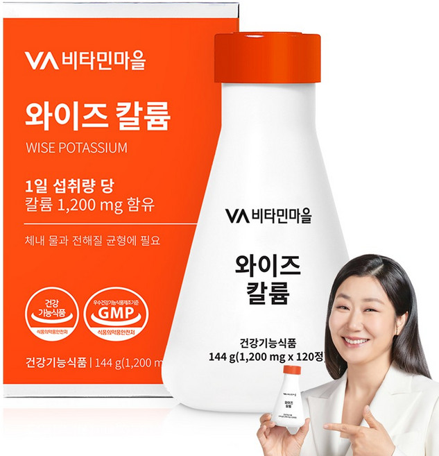 비타민마을 와이즈 칼륨, 120정, 1개