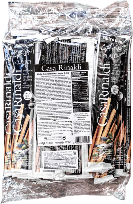 까사리날디 클래식 그리시니 브레드스틱 대용량 15g x 30개 스틱과자, 3개, 450g