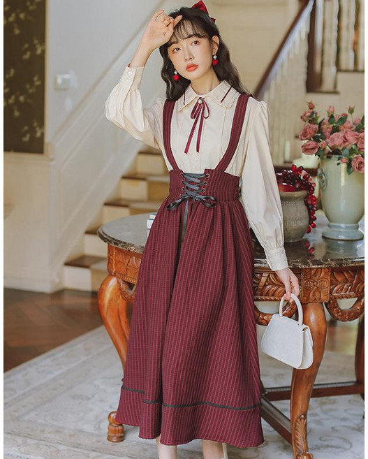 개화기 의상 복고풍 경성 원피스 의복 코스프레