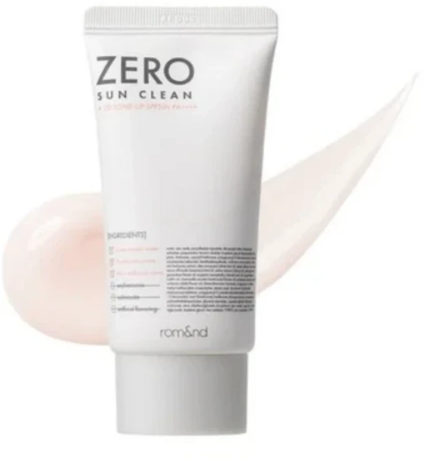 rom&nd ZERO SUN 零感純淨飾底乳 妝前乳 防曬乳 50ml, 02 Tone Up, 1個