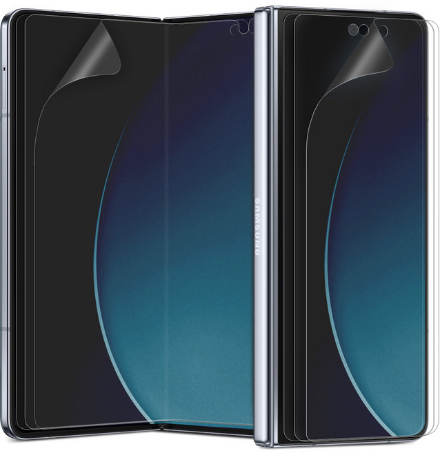 다이아큐브 갤럭시 Z폴드7 반사방지 지문방지 고품질 TPU EPU 보호필름(전면액정+내면액정) 정렬가이드툴제공 간편부착, 3세트