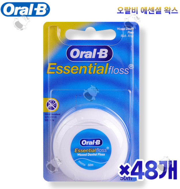 오랄비 왁스 치실 50m x 4개 / x 8개 / x 12개 / x 24개 / x 48개