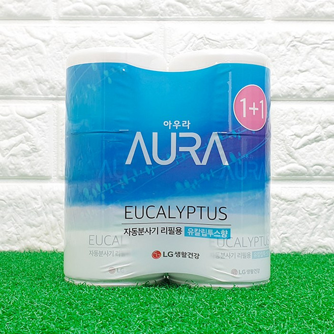 아우라 자동분사기 리필, 280ml, 2개, 유칼립투스