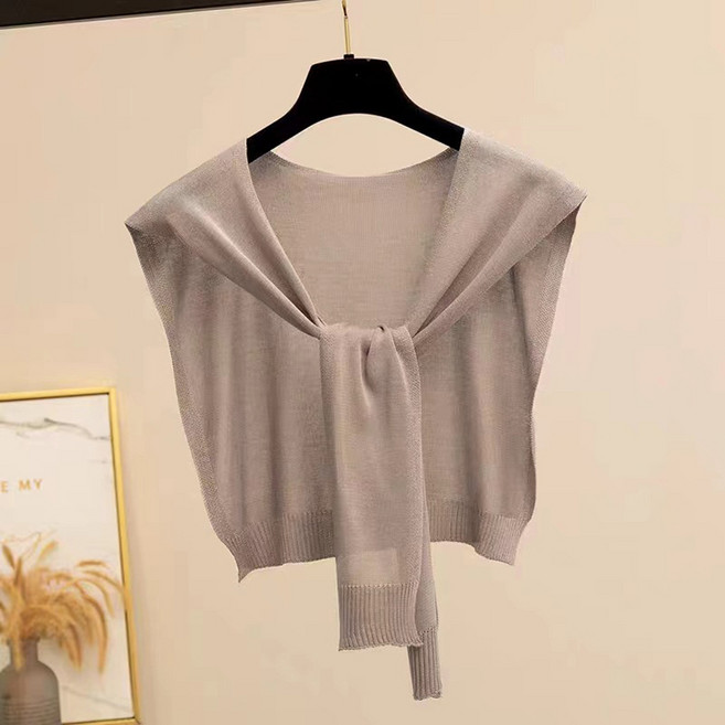 히트앤씨 3963 파스텔 어깨 가디건 니트 캐시미어 숄 망토 케이프 머플러 어부바