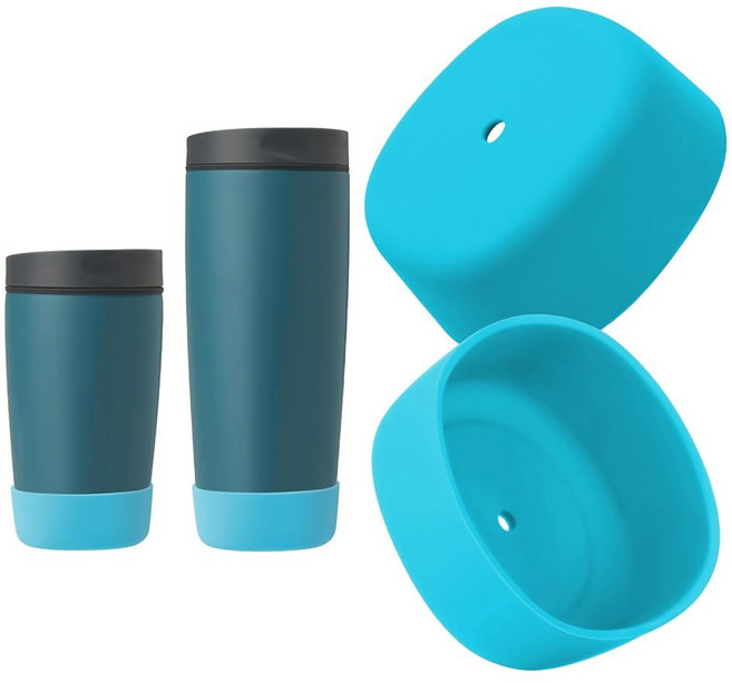 KGULQ OWALA 2개 실리콘 355ML 슬라이더와 부츠 호환되는 SMOOTHSIP, 비치 브리즈