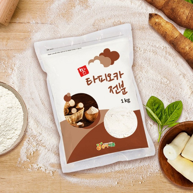동아식품 맛좋은 타피오카 전분 - 수제비 칼국수 부침에 밀가루 대신!, 1kg, 3개