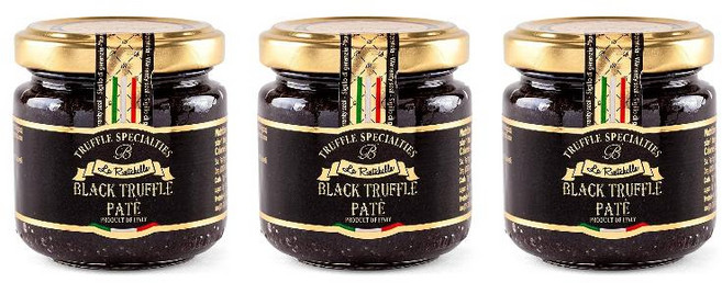 La Rustichella 블랙 트러플 파테 90g 3팩, 270g