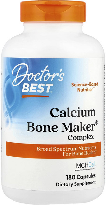 건강챙기세요 Doctor's Best Calcium Bone Marker® 복합체 캡슐 180정 백살까지오래오래, DoctorsBestCalciumBoneMarker복합, 1개