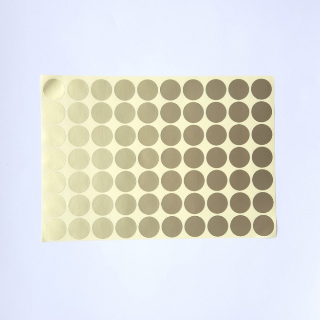 금색 원형 스티커 19mm 70개 고급 씰 포장 봉인용, 1개, 상세페이지 참조
