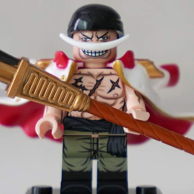 핸드브릭 팩토리 커스텀 미니브릭 피규어 원피스 해적 호환 블록호환, 064. 사황 흰수염, 1개